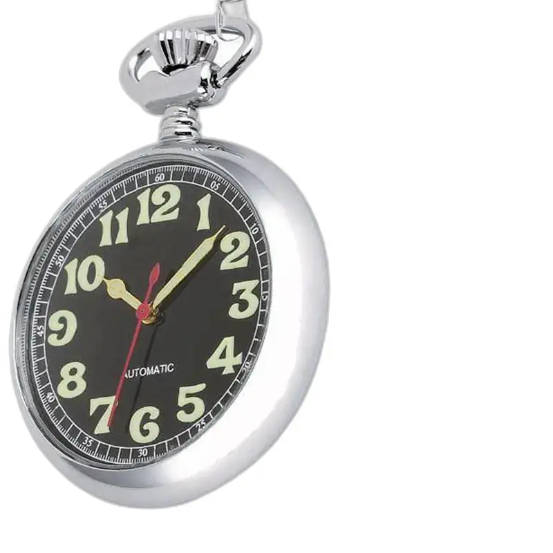 Schicke automatische Taschenuhr mit offenem Zifferblatt