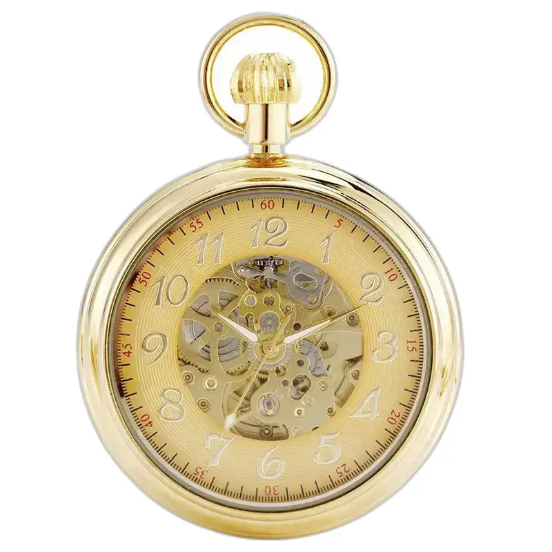 Luxuriöse automatische Taschenuhr mit offenem Zifferblatt