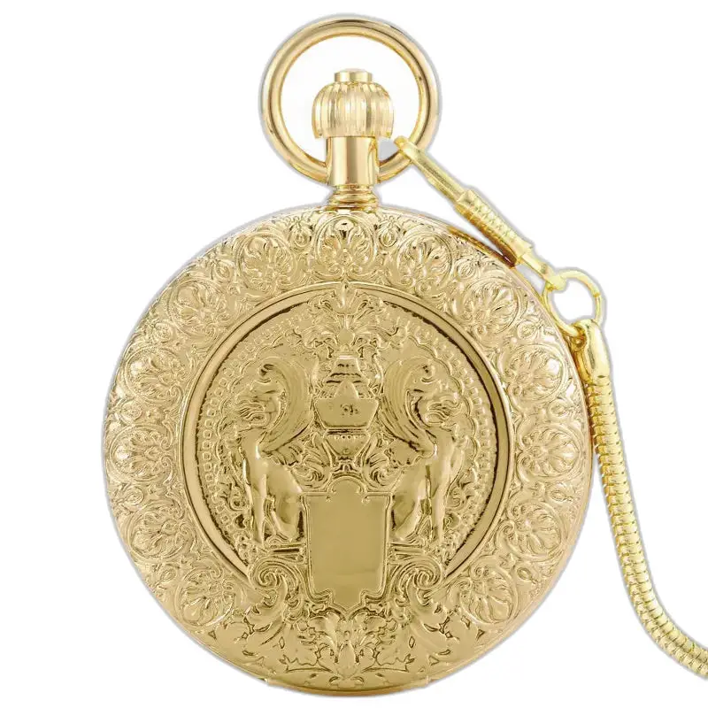 Schicke automatische Taschenuhr mit Doppelklappen