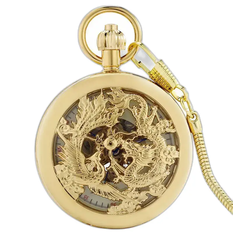 Phenix Vs Dragon Luxus-Herren-Automatik-Taschenuhr