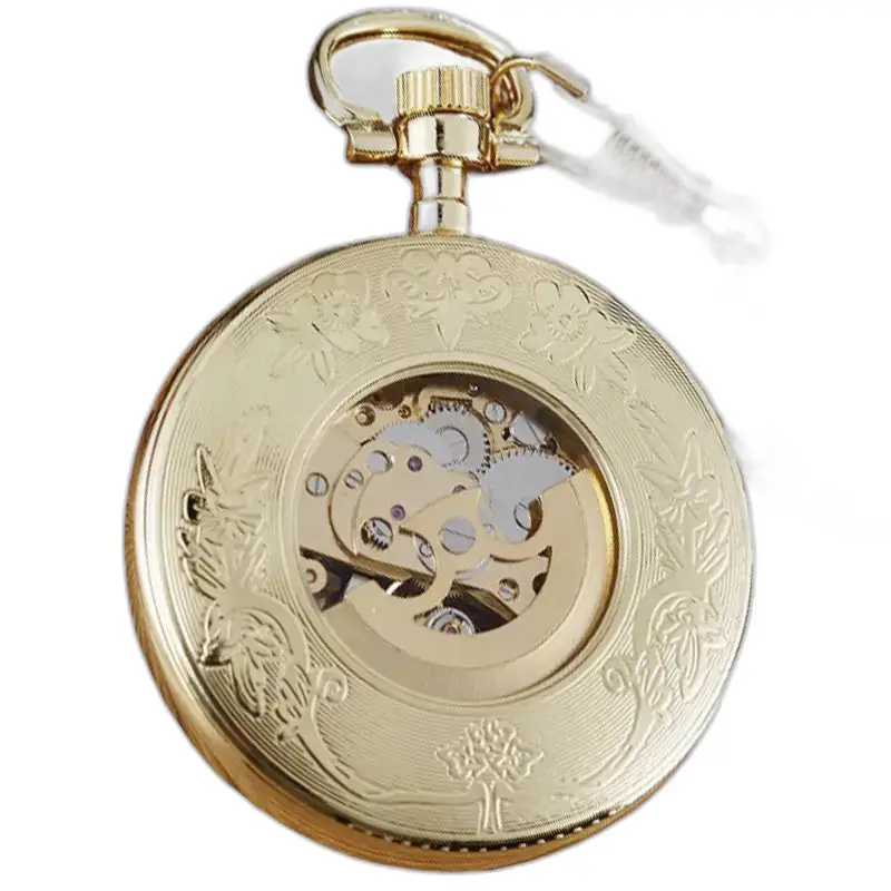 Moderne Luxus-Taschenuhr mit offenem Zifferblatt