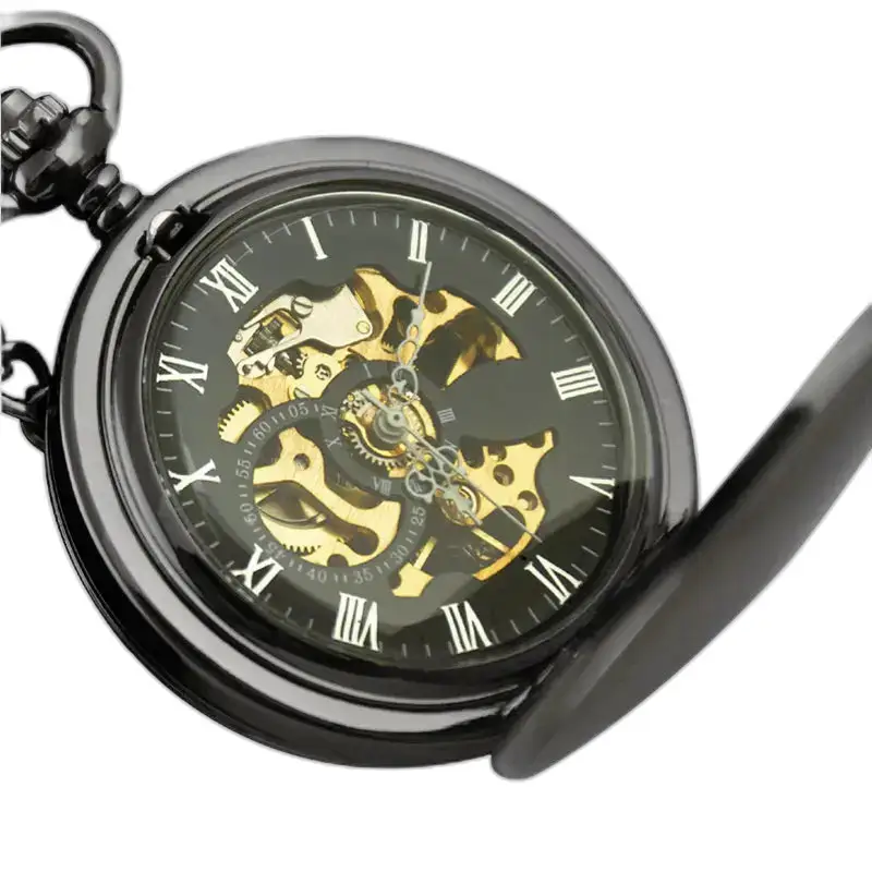 Schicke klassische Taschenuhr mit Doppelklappe