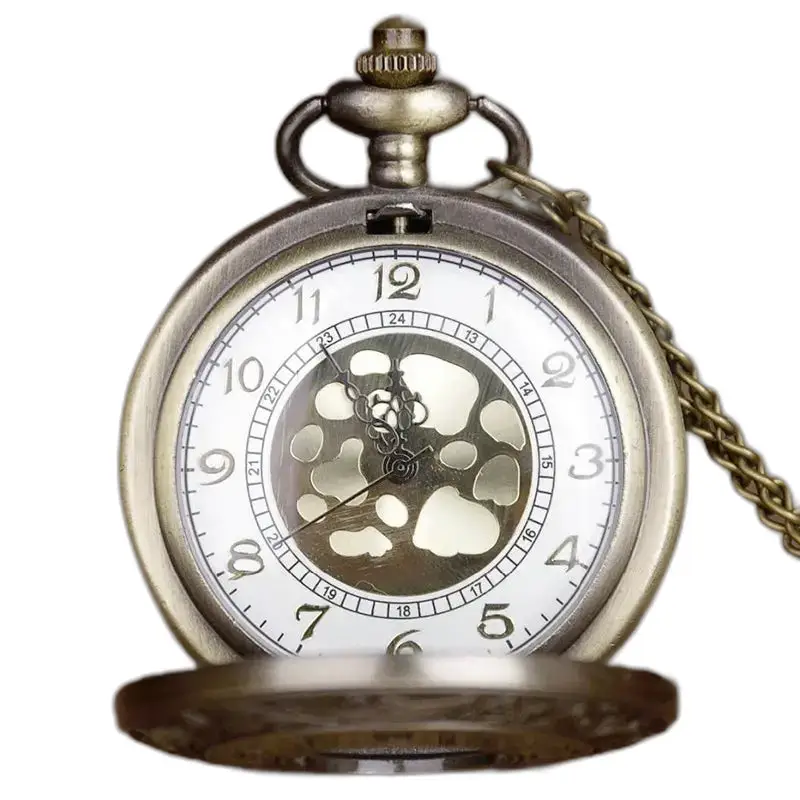 Vintage Half Hunter Halskette Taschenuhr