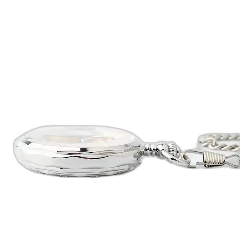 Lune Luxe Herren-Damen-Taschenuhr mit Kette und eleganter Mondphase