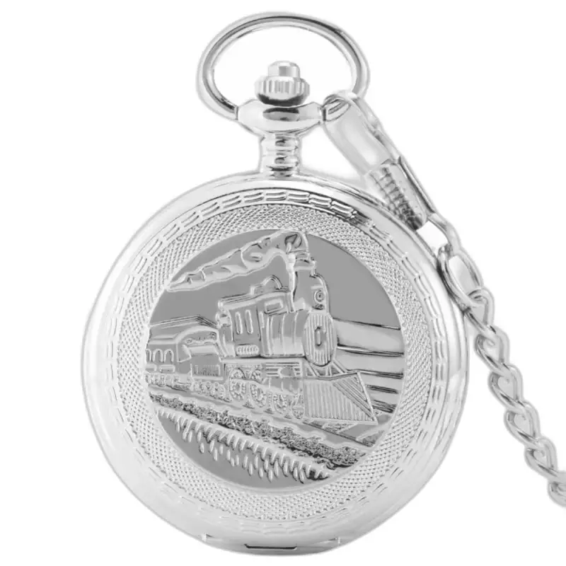 Regal Luxe mechanische Taschenuhr für Lokomotiven mit silberner mechanischer Lokomotivtasche