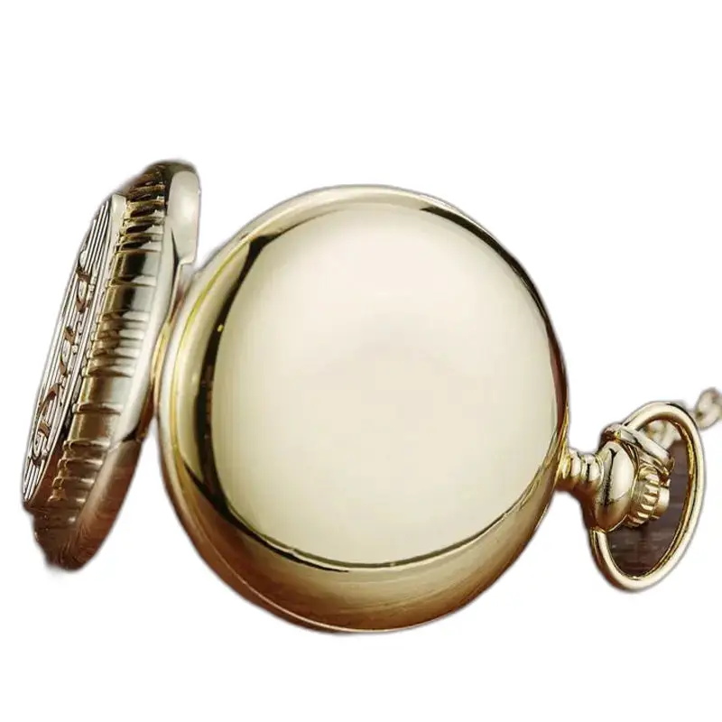 Grandfather Chic Quarz-Taschenuhr in Gold, elegant und zeitlos