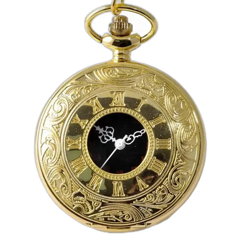Romaine Luxe Gold Taschenuhr mit elegantem und raffiniertem Golddesign
