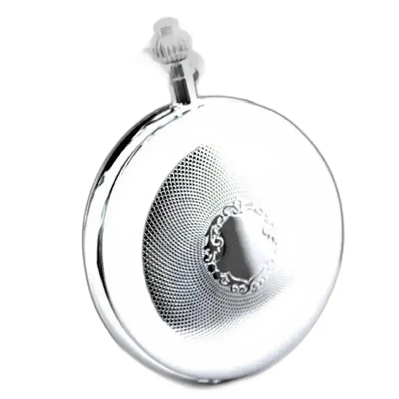 Königliche Luxus-Taschenuhr aus Silber. Schicke, elegante Taschenuhr aus königlichem Silber