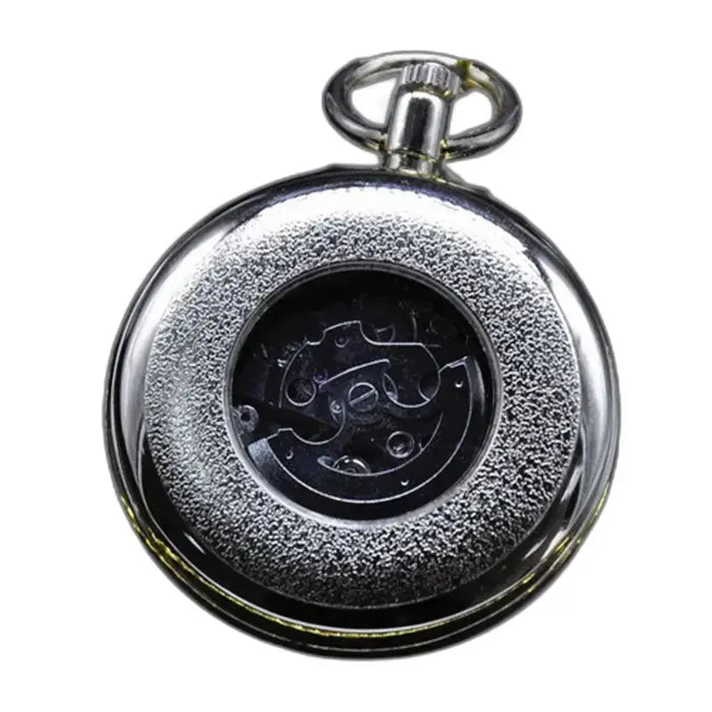 Bezaubernde Schmetterlings-Taschenuhr mit freiliegendem Silbermechanismus