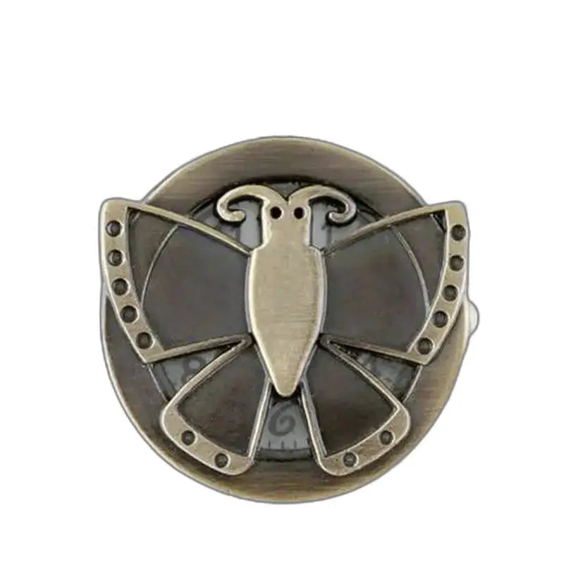 Vintage bronzefarbene Schmetterlingsbrosche, Steampunk-Accessoire für elegante Schmetterlingsuhr
