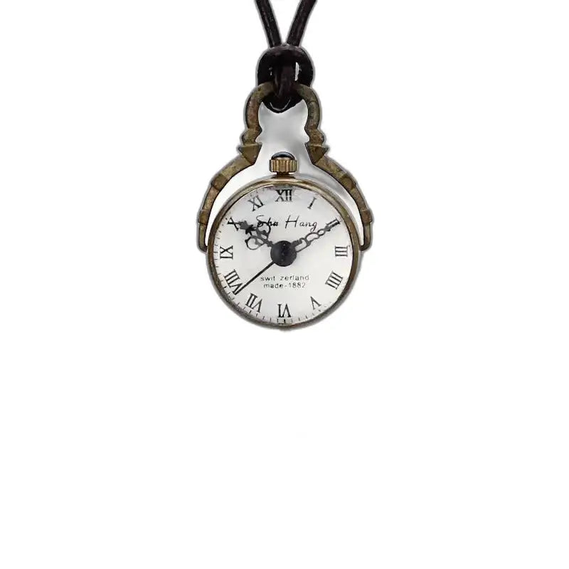 Mechanische Vintage-Armbanduhr aus Bronze mit eleganten römischen Ziffern