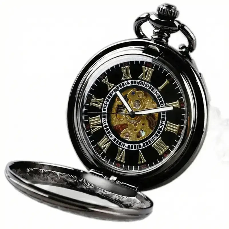 Automatische Halbmeister Taschenuhr Vintage Charm