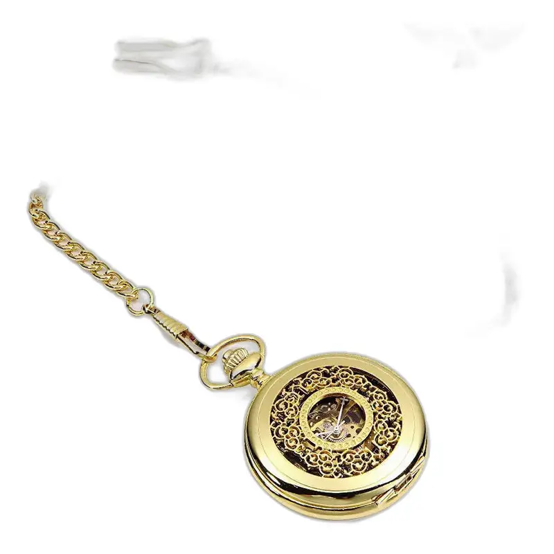 Montre à gousset femme or chic avec remontage manuel et mouvement mécanique élégant