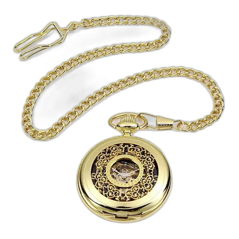 Montre à gousset femme or chic avec remontage manuel et mouvement mécanique