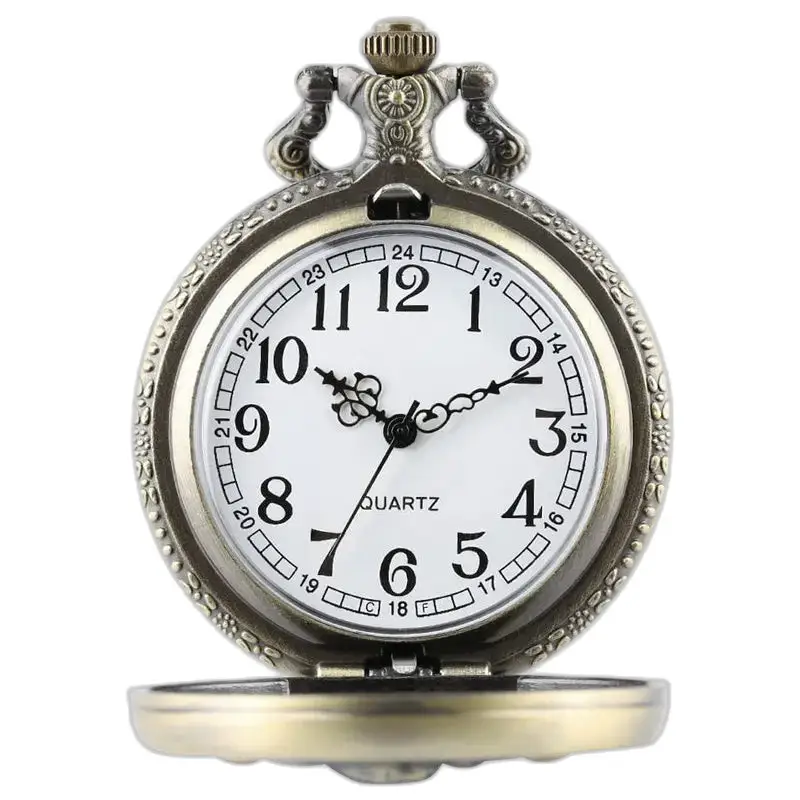 Montre à gousset vintage Père Noël avec boîtier métallique orné élégant