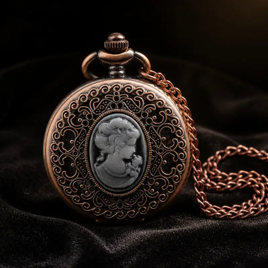 Montre à Gousset Quartz Collier Femme Vintage - Univers Gousset