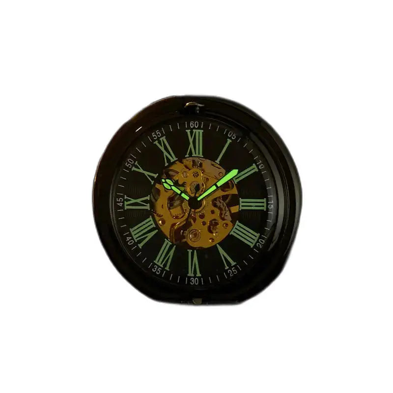 Montre de Poche Mécanique Green Lantern avec gears visibles et aiguilles lumineuses